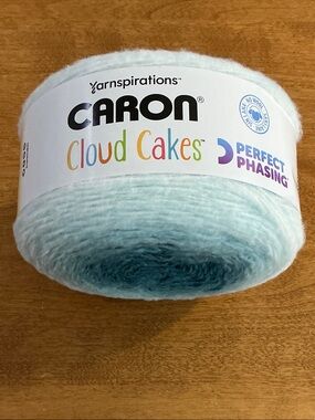Caron Cloud Cakes Gradient Aqua Blue Yarn Cake (Lagoon)